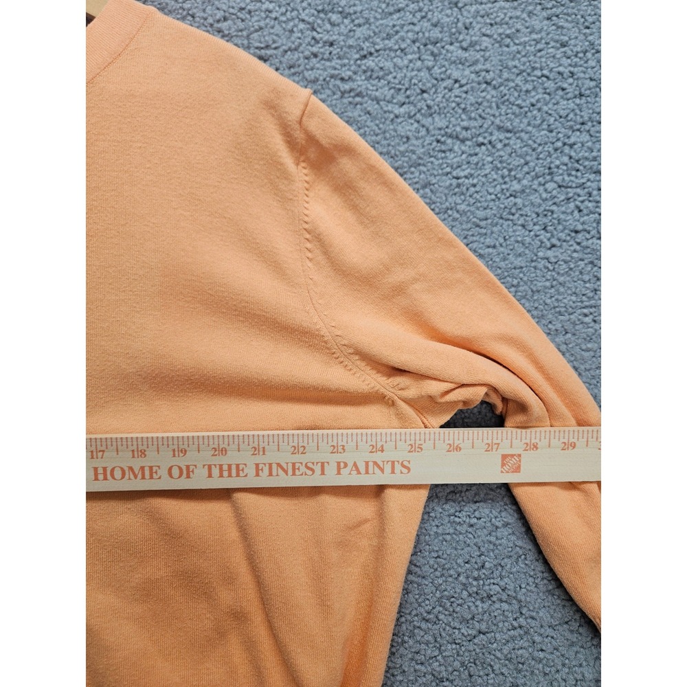 J. Jill Cardigan 2X Peach Orange Button Front 3/4 Sleeve Casual Classic - Picture 5 of 7